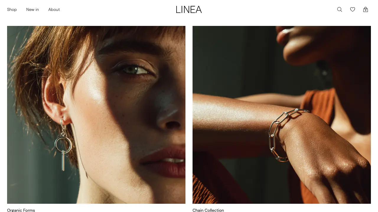 Screenshot of Ecommerce store