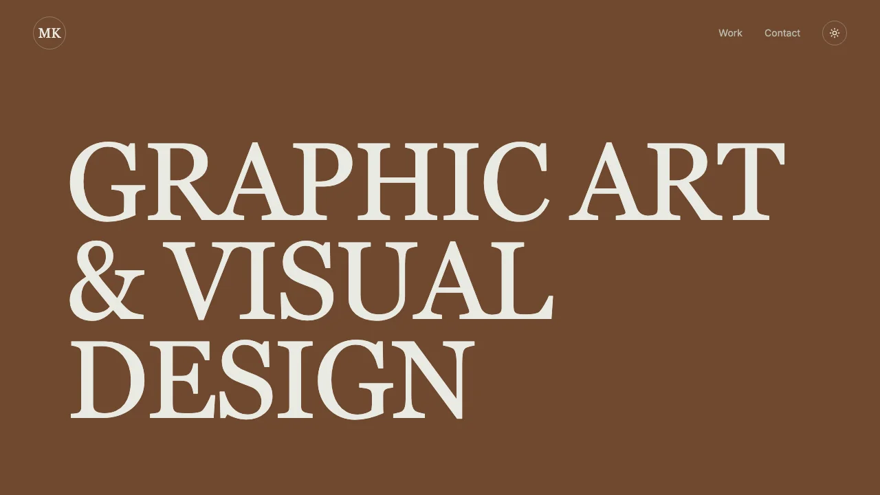 Loading preview of Warm Luxury Graphic Designer Portfolio