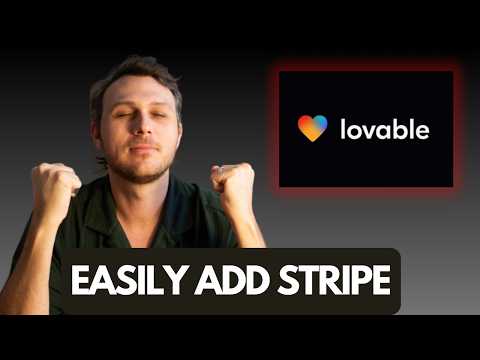 How to QUICKLY Add Stripe Payments to Your Apps (Lovable AI)